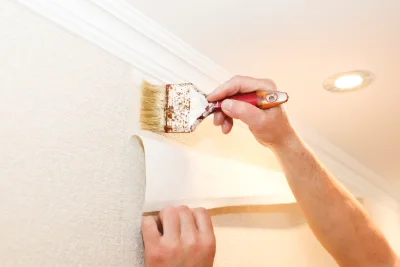 Pose de papier peint à Tourville-en-Auge — revêtements muraux et toiles de verre